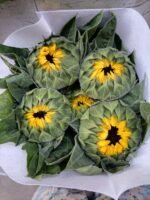 black heart sunflower 5pcs/bundle